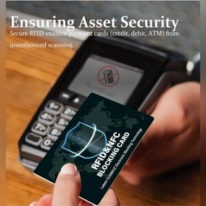 RFID & NFC Blocking Card - Black